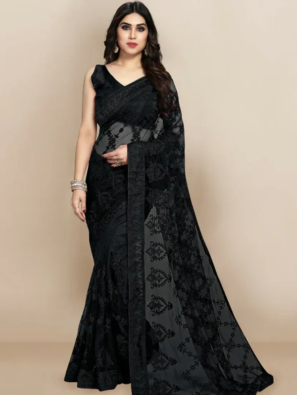 women's embroidered saree