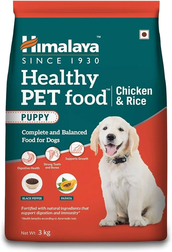 Himalaya Wellness Company Healthy Chunk Pet Food For Dog-Puppy, Large, Chicken, 3 Kg