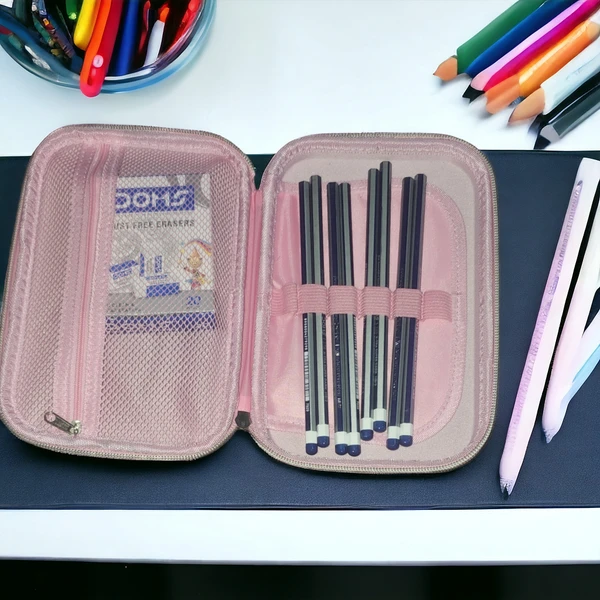 Frozen Pouch OXMEZA 3D EVA Frozen Pencil Case for Kids Compass School Box Pencil Case for Kids 3D EVA Hardtop Pencil Pouches for Girls and Boys (Pencil Pouch Frozen)
