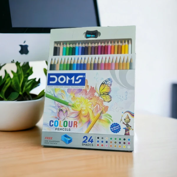 Doms Pencil Colour 24 Shades Pencil (Set of 1 Multicolour )