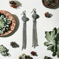 Dangal EarringBase Metal : BrassPlating : Gold PlatedSizing : Non-AdjustableStone Type : No StoneType : ChandelierNet Quantity (N) : 1Premium QualityCountry of Origin : India - Silver
