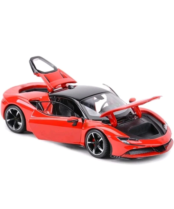 2PLUSPOINT Diecast SF90 Ferrari STRADALE Hardtop Toy Car