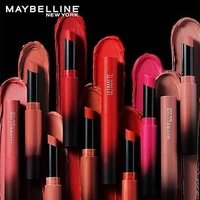 Maybelline New York Lipstick, Matte Finish, Bold Colour, Enriched With Jojoba Oil, Color Sensational Ultimattes, 699 More Buff, 1.7 g