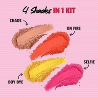 MYGlamm POPxo Makeup - Hot Mess - 4 Eyeshadow Kit | Long Lasting, Pigmented, Matte Shade Eyeshadow Palette With Vitamin E