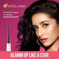 MYGlamm MyGlamm LIT Glossy Liquid Eyeliner - Black Party (Midnight Black Shade) | Up to 24hr Water-proof & Smudge-proof (3.5ml)