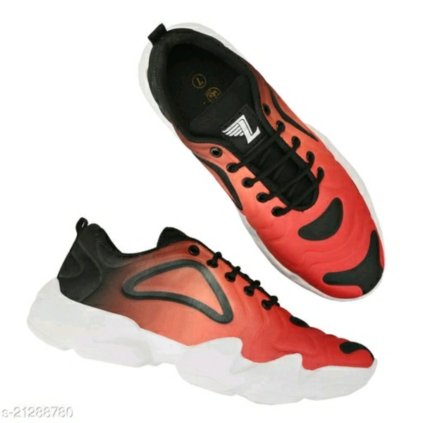SHOES FOR MEN - Red & Black, All
