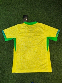 Kids Brazil Home Yellow Colour Jersey Set - XXL