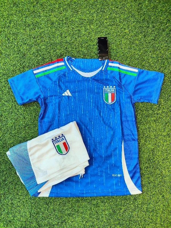 Kids Italy Home Blue Colour Jersey Set - 24-26