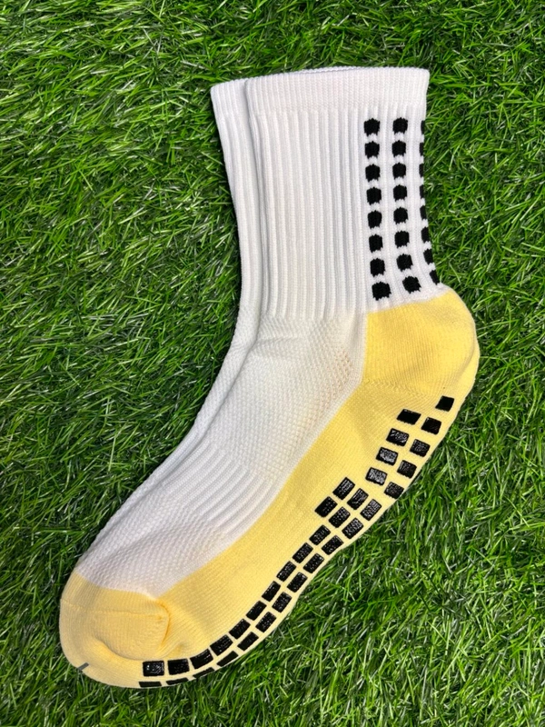 Football Grip Socks (1 Pair) - White