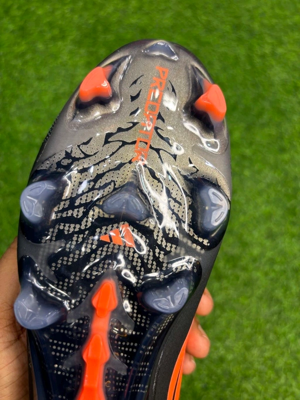 Predator Elite Black Orange Colour Low-top FG With Lace - 6