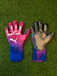 Match Gloves Pink And Blue Colour - 8