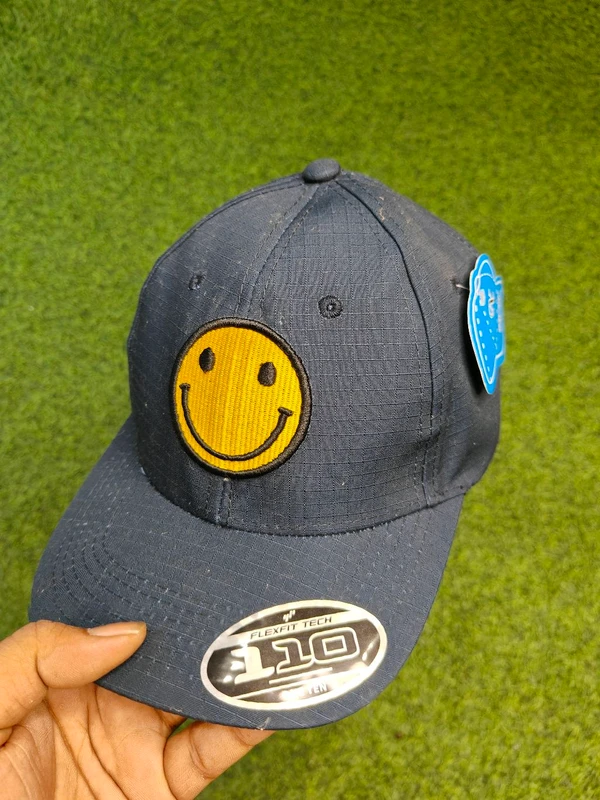 Navy Blue Colour Smile Cap