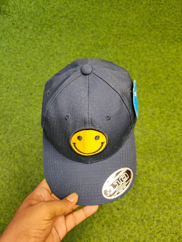 Navy Blue Colour Smile Cap