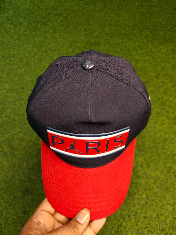 Paris Red And Navy Blue Color Cap