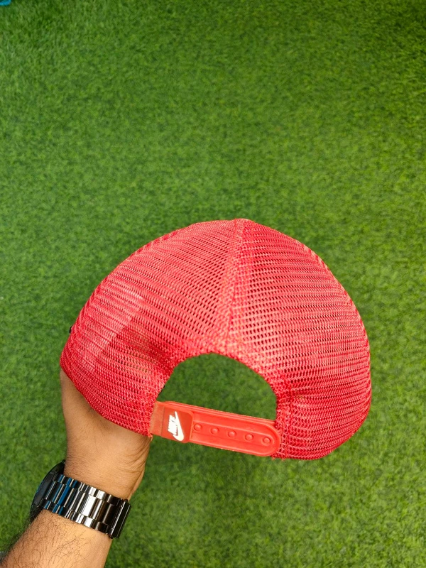 Red Colour Nike Logo Cap