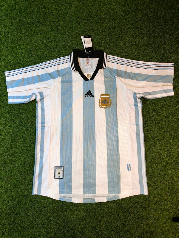 Retro Argentina 1998 World Cup Home Jersey - S