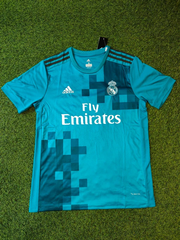 Retro Real Madrid 17/18 Bycycle Kick Half Sleeve Jersey - M