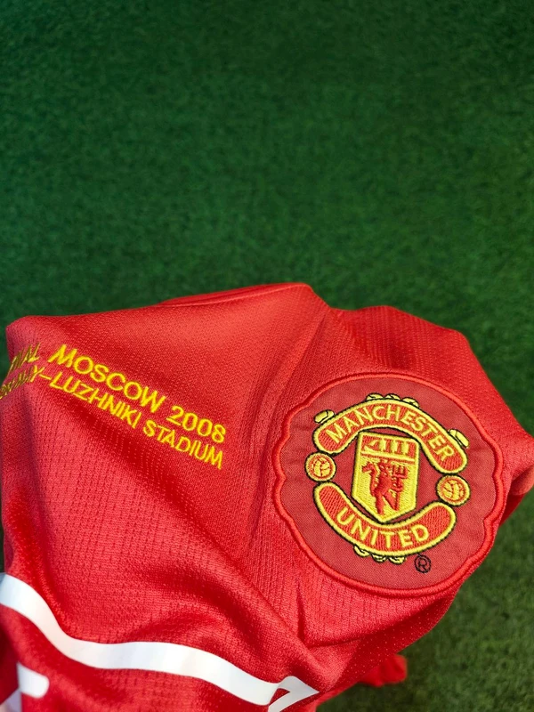 Retro Manchester United 2008 Home Full Sleeve Jersey - S