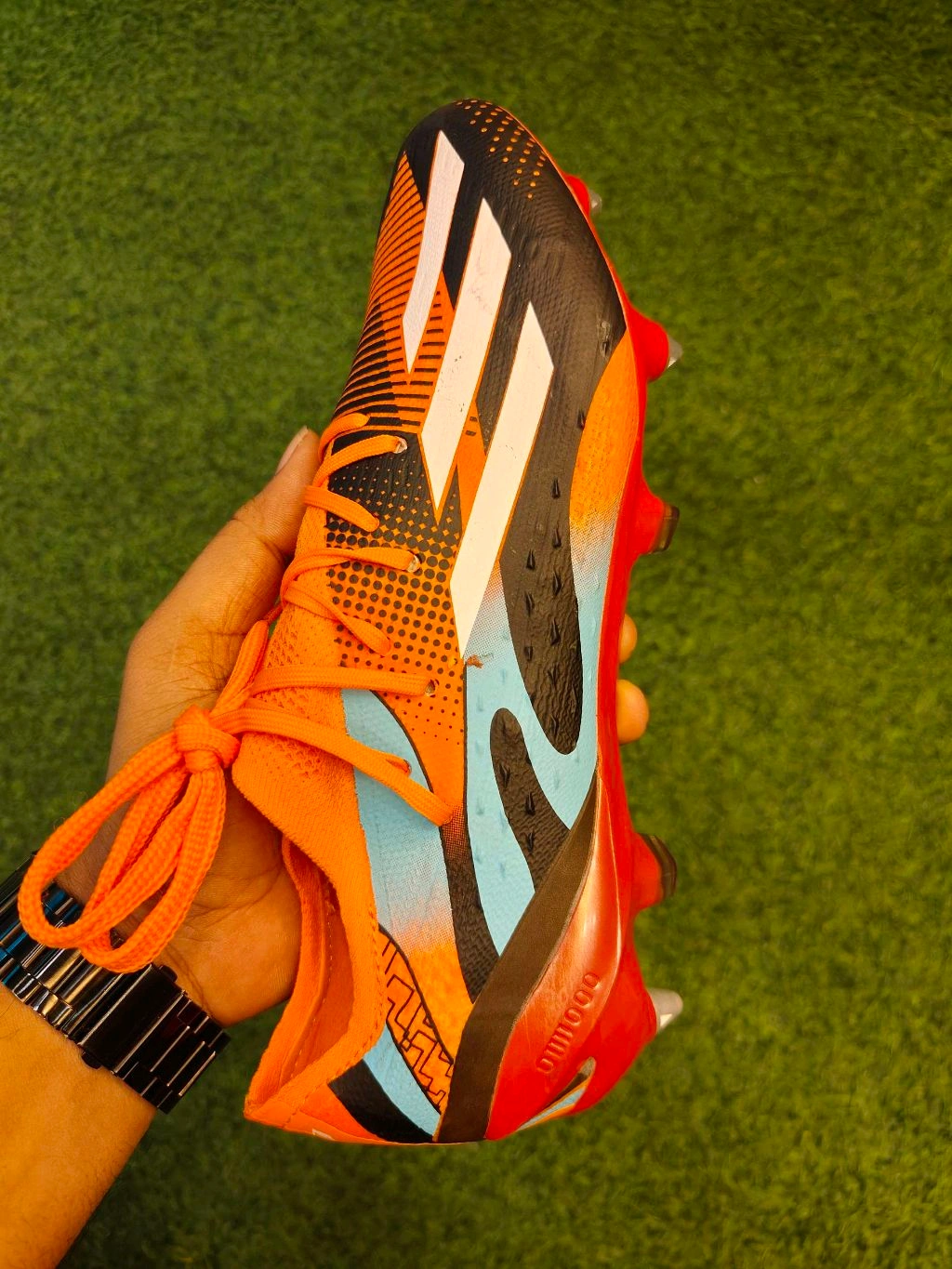 X Speedportal Orange Colour Metal Changer Boot