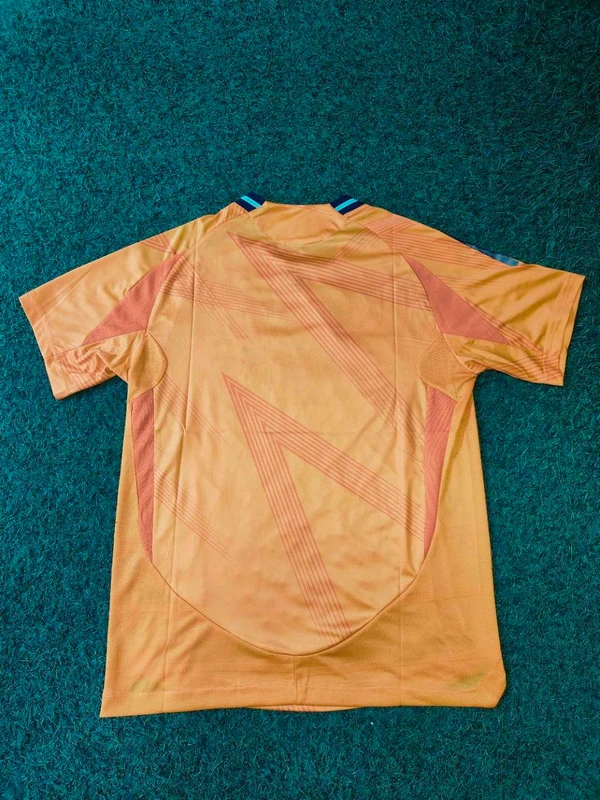 Real Madrid Player Edition Orange Colour Jersey - S