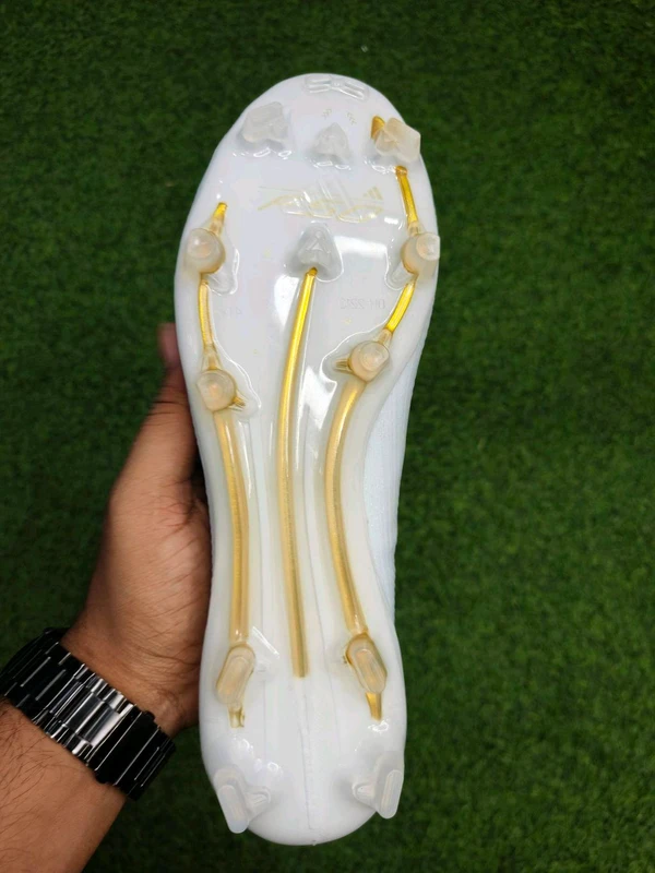 F50 White And Gold FG Boot With Lace  - 6.5