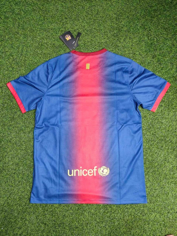 Retro Barcelona 2012-13 Home Half Sleeve  - L