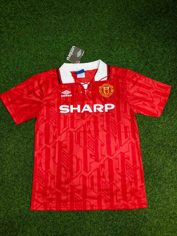 Retro Manchester United 1992-94 Home Half Sleeve  - L