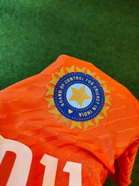 India Cricket Orange Practice Jersey Player Edition  - L