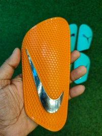 Shin Guards Multi Colour Medium Size(1 Pis) - Web Orange