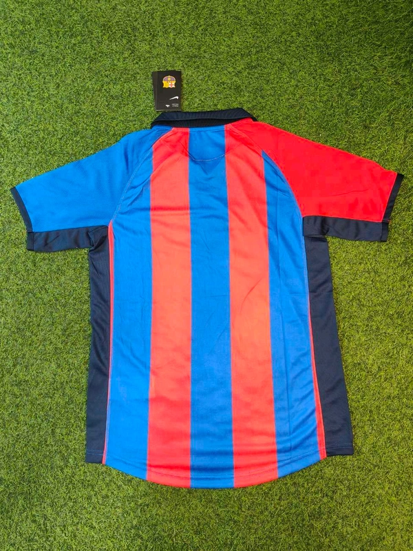 Retro Barcelona Home 2001-02 Half Sleeve  - XL