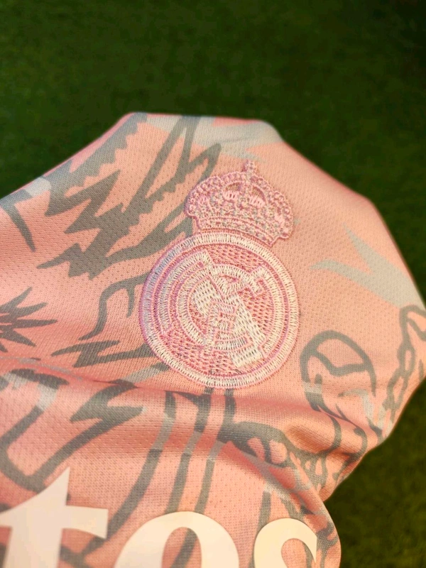 Real Madrid Pink Dragon Jersey With Short  - S