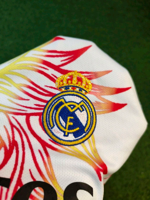 Madrid White Rainbow Dragon Jersey With Short - M