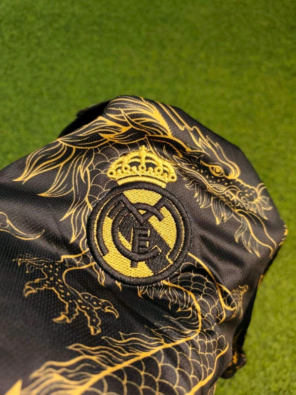 Madrid 24/25 Black & Gold Dragon Jersey With Short - M