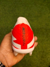 Mercurial Superfly 9 Elite White Red Low-top With Lace  - 5.5