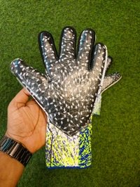 Future White And Green Colour Combination Gloves  - 8
