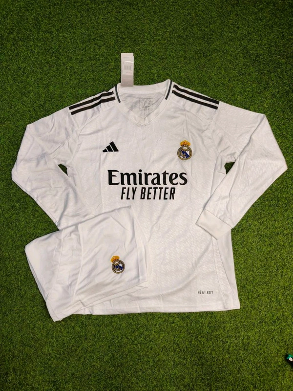 Madrid 24/25 Home Long Sleeve With Short - M