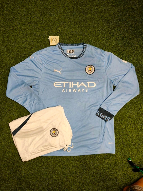 Manchester City 24/25 Home Long Sleeve With Short  - XL