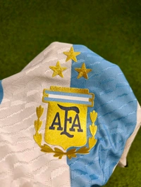 Argentina 2022 World Cup Home Jersey Player Edition 3 Star - L