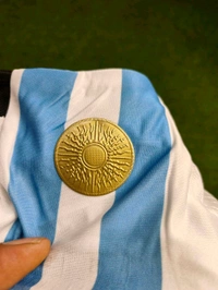 Argentina 2022 World Cup Home Jersey Player Edition 3 Star - L