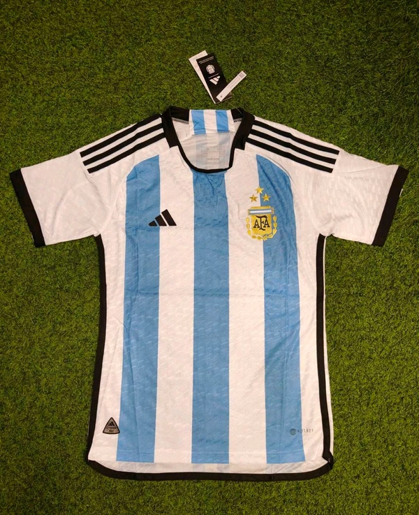Argentina 2022 World Cup Home Jersey Player Edition 3 Star - XL