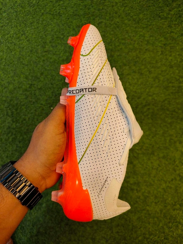 Predator Foldover Elite White And Blue Colour Mix - 7.5