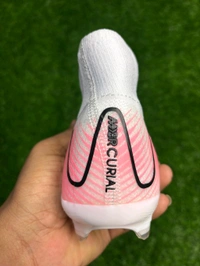 Mercurial Vapor 16 White And Pink High Ankle With Lace - 6