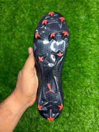Ultra Black And Red Colour With Lace  - 7.5