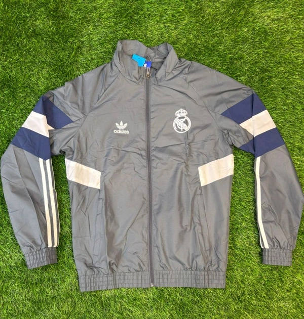 Madrid Gray Colour Track Top - M