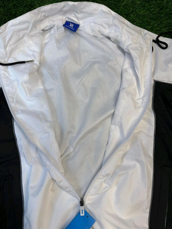 Madrid White Colour Windbreaker Jacket - S