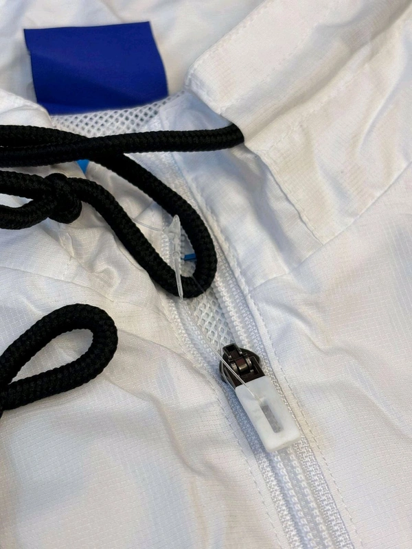Madrid White Colour Windbreaker Jacket - S