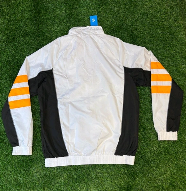 Madrid White Colour Windbreaker Jacket - L