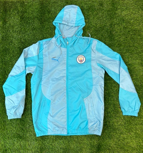 Manchester City Windbreaker Jacket With Hood - L