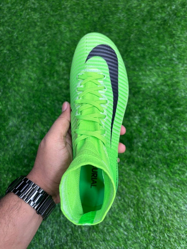Mercurial Superfly 5 Green Top Ankle FG  - 5.5