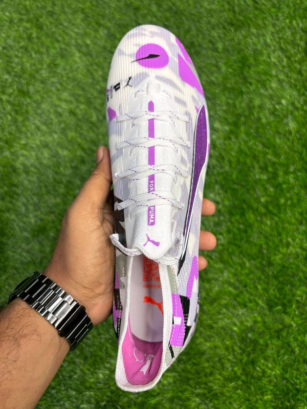Ultra White And Purple With Lace - 7.5